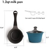 image:imageNeoflam 1qt Saucepan Butter Warmer Milk BoilingMelting Pot Ecolon Healthy Ceramic Nonstick Coating PFOAfree 2 Pour Spouts Dishwasher Safe Blue