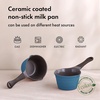 image:imageNeoflam 1qt Saucepan Butter Warmer Milk BoilingMelting Pot Ecolon Healthy Ceramic Nonstick Coating PFOAfree 2 Pour Spouts Dishwasher Safe Blue