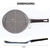 image:imageCrepe pan Neoflam Ceramic Nonstick pan 10 inch Bakelite Handle Tawa pan Griddle Pancake Maker Skillet Omelette Tortilla Roti Naan Dosa Lightweight PFOA free BlueBerry Blue