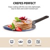 image:imageCrepe pan Neoflam Ceramic Nonstick pan 10 inch Bakelite Handle Tawa pan Griddle Pancake Maker Skillet Omelette Tortilla Roti Naan Dosa Lightweight PFOA free BlueBerry Blue