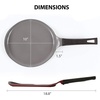 image:imageCrepe pan Neoflam Ceramic Nonstick pan 10 inch Bakelite Handle Tawa pan Griddle Pancake Maker Skillet Omelette Tortilla Roti Naan Dosa Lightweight PFOA free BlueChili Pepper Red