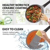 image:imageCrepe pan Neoflam Ceramic Nonstick pan 10 inch Bakelite Handle Tawa pan Griddle Pancake Maker Skillet Omelette Tortilla Roti Naan Dosa Lightweight PFOA free BlueBerry Blue