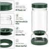 image:imageNeoflam Pickle Jar with Flip Strainer 37 oz Glass Pickle Container for Olives Jalapeos amp Kimchi Hourglass Juice Separator Airtight LeakProof Food Storage BPAFree Wide Mouth Jar1