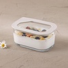 image:imageNeoflam 6 Set FIKA One Borosilicate Glass Food Container with Lid Microwave Oven Dishwasher Safe Stylish Home Deco Modern Kitchen Storage SET18 oz 2Pack