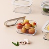 image:imageNeoflam 6 Set FIKA One Borosilicate Glass Food Container with Lid Microwave Oven Dishwasher Safe Stylish Home Deco Modern Kitchen Storage SET18 oz 2Pack