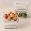 image:imageNeoflam 6 Set FIKA One Borosilicate Glass Food Container with Lid Microwave Oven Dishwasher Safe Stylish Home Deco Modern Kitchen Storage SET18 oz 2Pack