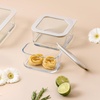 image:imageNeoflam 6 Set FIKA One Borosilicate Glass Food Container with Lid Microwave Oven Dishwasher Safe Stylish Home Deco Modern Kitchen Storage SET31 oz 2Pack