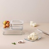 image:imageNeoflam 6 Set FIKA One Borosilicate Glass Food Container with Lid Microwave Oven Dishwasher Safe Stylish Home Deco Modern Kitchen Storage SET31 oz 2Pack