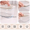 image:imageNeoflam 6 Set FIKA One Borosilicate Glass Food Container with Lid Microwave Oven Dishwasher Safe Stylish Home Deco Modern Kitchen Storage SET31 oz 2Pack