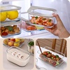 image:imageNeoflam 6 Set FIKA One Borosilicate Glass Food Container with Lid Microwave Oven Dishwasher Safe Stylish Home Deco Modern Kitchen Storage SET54 oz 2Pack