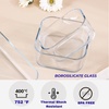 image:imageNeoflam 6 Set FIKA One Borosilicate Glass Food Container with Lid Microwave Oven Dishwasher Safe Stylish Home Deco Modern Kitchen Storage SETAssorted 6Pack