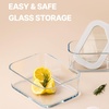 image:imageNeoflam 6 Set FIKA One Borosilicate Glass Food Container with Lid Microwave Oven Dishwasher Safe Stylish Home Deco Modern Kitchen Storage SETAssorted 6Pack