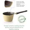 image:imageNeoflam 1qt Saucepan Butter Warmer Milk BoilingMelting Pot Ecolon Healthy Ceramic Nonstick Coating PFOAfree 2 Pour Spouts Lightweight Dishwasher Safe Yellow