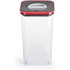 image:imageNeoflam Airtight Smart Seal Food Storage Container Set of 3 Square  Crystal Clear Body  Modular Stackable Nestable Design  Easy to Clean BPA Free 21 L 71 oz21 L  71 oz