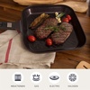 image:imageNeoflam MyPan 95 Ceramic Nonstick Frying Pan with Detachable Handle Frying Pan for Fish Skillet Saute Grill StirFry Cake PFOAFree Oven Safe Dishwasher Safe Red Ruby11 Grill Pan