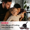 image:imageNeoflam MyPan 95 Ceramic Nonstick Frying Pan with Detachable Handle Frying Pan for Fish Skillet Saute Grill StirFry Cake PFOAFree Oven Safe Dishwasher Safe Red Ruby6pc