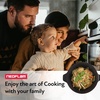 image:imageNeoflam MyPan 95 Ceramic Nonstick Frying Pan with Detachable Handle Frying Pan for Fish Skillet Saute Grill StirFry Cake PFOAFree Oven Safe Dishwasher Safe Red Ruby11 Chefs Wok