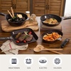 image:imageNeoflam MyPan 95 Ceramic Nonstick Frying Pan with Detachable Handle Frying Pan for Fish Skillet Saute Grill StirFry Cake PFOAFree Oven Safe Dishwasher Safe Red Ruby6pc