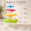 image:imageNeoflam 8Piece Mixing Bowls with Lids Set Stackable Airtight Food Storage Containers BPAFree Bowls for Mixing Serving Meal Prep amp Storage Dishwasher Safe