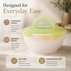 image:imageNeoflam 8Piece Mixing Bowls with Lids Set Stackable Airtight Food Storage Containers BPAFree Bowls for Mixing Serving Meal Prep amp Storage Dishwasher Safe