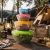 image:imageNeoflam 8Piece Mixing Bowls with Lids Set Stackable Airtight Food Storage Containers BPAFree Bowls for Mixing Serving Meal Prep amp Storage Dishwasher Safe